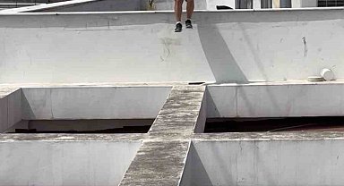 Parkur sporcusu genç ölümden döndü
