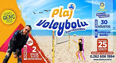 Plaj Voleybolu Turnuvasına kayıtlar devam ediyor