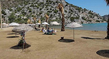 Selimiye Halk Plajı, vatandaşların ilgisini çekiyor