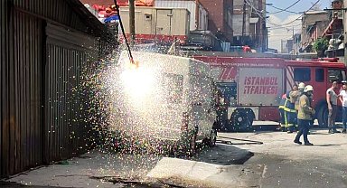Sultangazi'de elektrik kabloları bomba gibi patladı