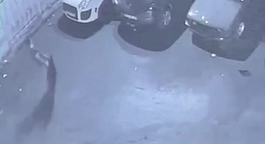 Sultangazi'de sanayi sitesindeki 75 kiloluk mazgalı böyle çaldı
