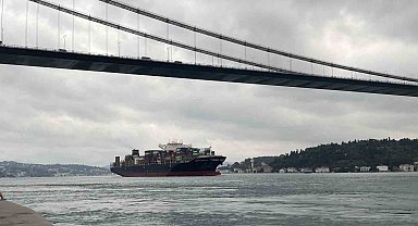 Tahıl Koridorundan geçen konteyner yüklü ilk gemi İstanbul'da