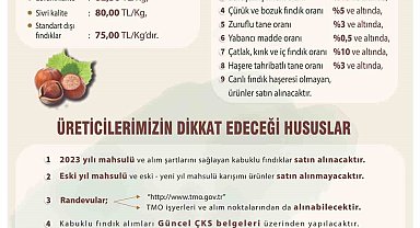 Toprak Mahsulleri Ofisi 2023 yılı kabuklu fındık alımları başladı
