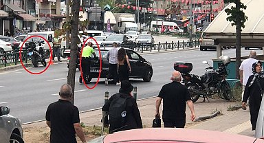 Trafik polisinden örnek davranış