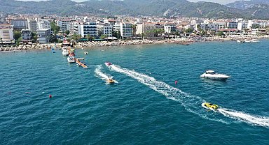 Yaz mevsiminin vazgeçilmez eğlencesi su sporlarına rağbet devam ediyor