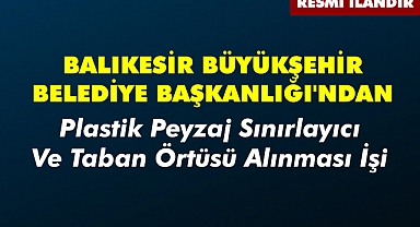 BALIKESİR BÜYÜKŞEHİR BELEDİYE BAŞKANLIĞI'NDAN