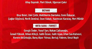 A Milli Futbol Takımı'nın, Belçika ve Japonya maçlarının kadrosu açıklandı