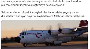 AFAD: "Yardım malzemelerini Bingazi'ye ulaştırmaya devam ediyoruz"