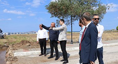 AK Parti'den felaketinin yaşandığı Geyikli'de inceleme