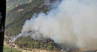 Alanya'da orman yangını başladı