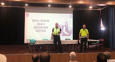 Aliağa'da öğrenci servis şoförlerine eğitim verildi