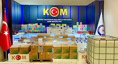 Ankara'da 1 milyon 130 bin 830 lira değerinde kaçak ürünler ele geçirildi