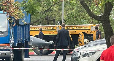 Ankara'da F-4 savaş uçağının parçasının düştüğünü gören vatandaş İHA konuştu