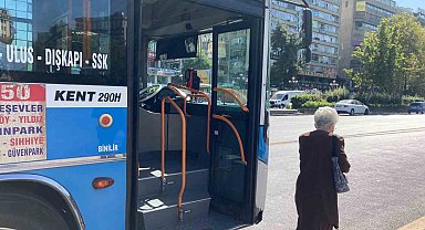 Ankara'da özel halk otobüsü şoförleri ile 65 yaş üzeri vatandaşlar karşı karşıya geldi