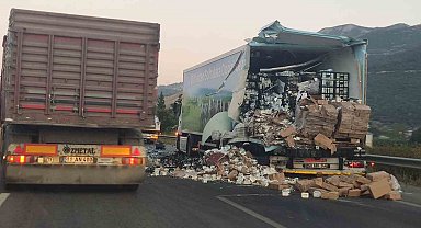 Arıza yapan tıra arkadan gelen tır çarptı : 2 ölü