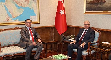 Bakan Güler, Romanya'nın Ankara Büyükelçisi Tinca'yı kabul etti