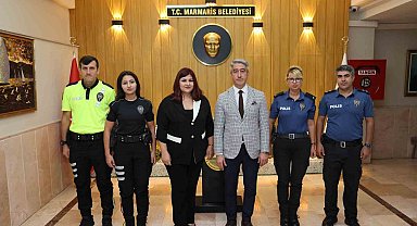 Başkan Oktay, İlçe Emniyet Müdürü Öztürk'ü ağırladı