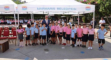 Başkan Oktay, ilk ders zili heyecanına ortak oldu