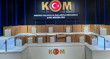 Başkent'te 258 bin liralık kaçak sigara, tütün ve etil alkol ele geçirildi