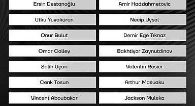 Beşiktaş'ın, Adana Demirspor maçı kamp kadrosu açıklandı