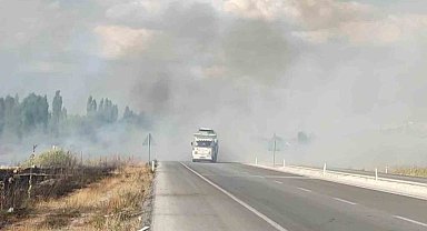 Beyşehir'de anız yangınları kazalara davetiye çıkarıyor
