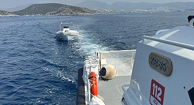 Bodrum'da 1 düzensiz göçmen kurtarıldı