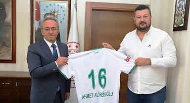 Bursaspor, İl Milli Eğitim Müdürlüğü'nü ziyaret etti