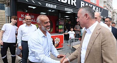 Büyükakın,Gebze'de esnaf ve vatandaşla buluştu