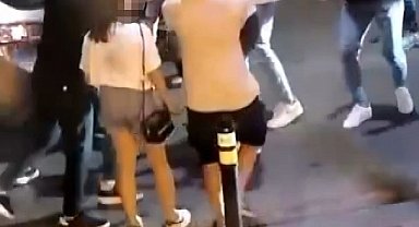 Caddebostan'da yol kavgasında tekme ve yumruklar havada uçuştu