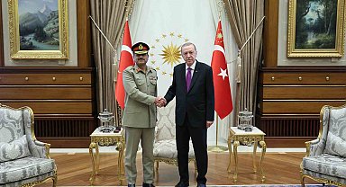 Cumhurbaşkanı Erdoğan, Pakistan Kara Kuvvetleri Komutanı Syed Asım Munir'i kabul etti