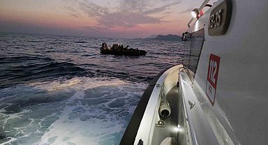 Datça'da 34 düzensiz göçmen kurtarıldı