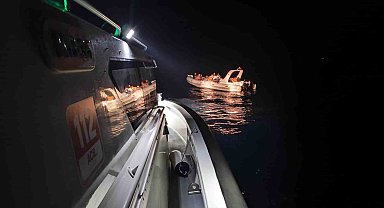 Datça'da Yunanistan tarafından geri itilen 19 düzensiz göçmen kurtarıldı