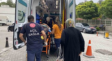 Dengesini kaybederek duvardan düşen kişi hastanelik oldu