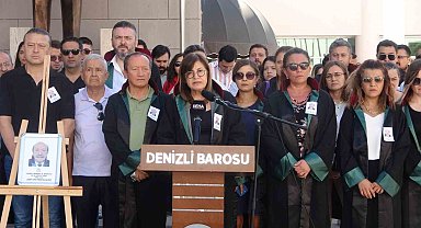 Denizli Barosu'ndan Bodrum'da öldürülen eski Baro Başkanı için açıklama