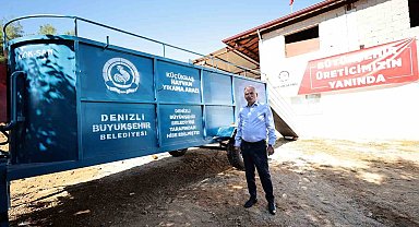 Denizli Büyükşehir Belediyesi'nin üretici desteği sürüyor