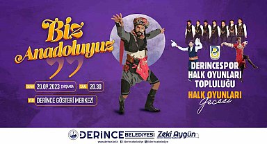 Derince'de halk oyunları rüzgarı