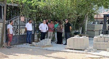 Düğerek Mahallesinde Parke çalışması