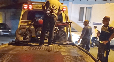 Edremit’te Hırsızlar Zoru Görünce Motosikleti Bırakıp Kaçtı