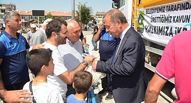 Ereğli Belediyesi organik tarım ürünlerini hemşehrileriyle paylaşıyor