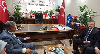 Erkan Haberal'dan MHP Sincan İlçe Başkanına ziyaret