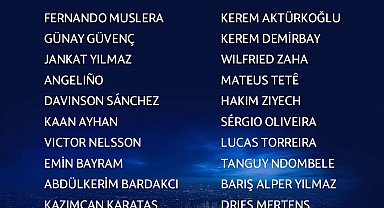 Galatasaray, UEFA Şampiyonlar Ligi kadrosunu açıkladı