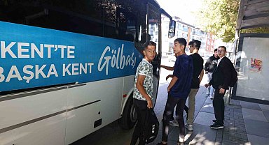 Gölbaşı Belediyesi'nden öğrencilere servis desteği