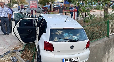 Gönen'de trafik kazasında 1 kişi yaralandı