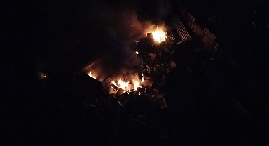 İnegöl'de geri dönüşüm tesisinde yangın