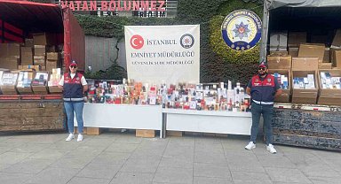 İstanbul'da 40 milyon liralık sahte parfüm operasyonu