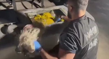 İzmir'de tırın akaryakıt deposundan yaklaşık 58 kilo uyuşturucu çıktı