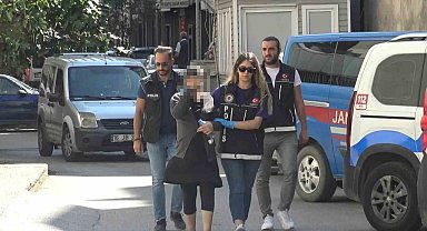 Karnı burnunda torbacı adliyeye böyle geldi