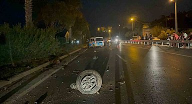 Kaza yapan sürücü aracı bırakıp kaçtı