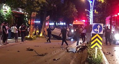 Kocaeli'de kontrolden çıkan otomobil takla attı: 3 yaralı