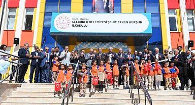 Konya'da Şehit Erkan Kurşun İlkokulu törenle açıldı